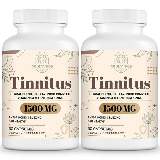 Kanacoufce 1500MG Tinnitus supplement bottle and box