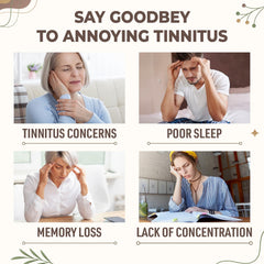 Lifestyle shot showing usage concept for tinnitus relief