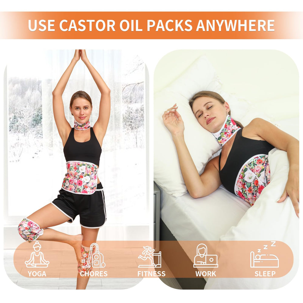 Leak-proof 7-layer design of castor oil pack wrap