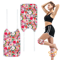 KANAV 2 Pack Castor Oil Pack Wraps shown on leg for knee and calf
