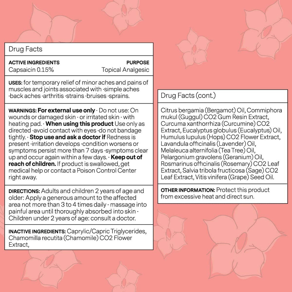 Capsaicin and natural oils in Kanjo Pain Relief Oil ingredients