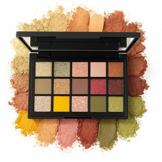 K'APEINE 15Colors Eyeshadow palette with diverse shades for day-to-night looks.