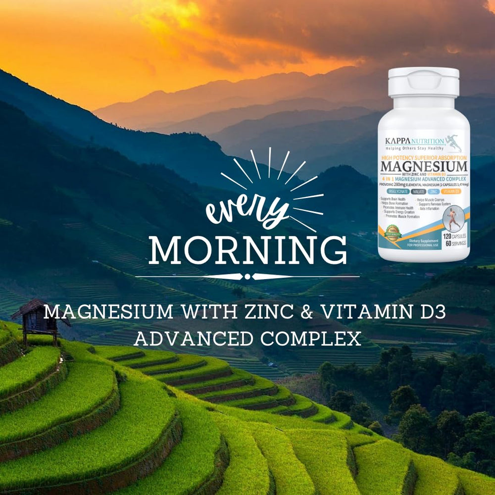 Graphic highlighting 280 mg elemental magnesium per serving