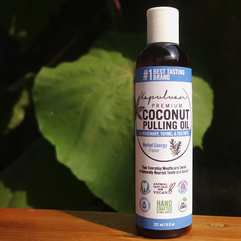 Natural Ayurvedic coconut oil pulling ingredients