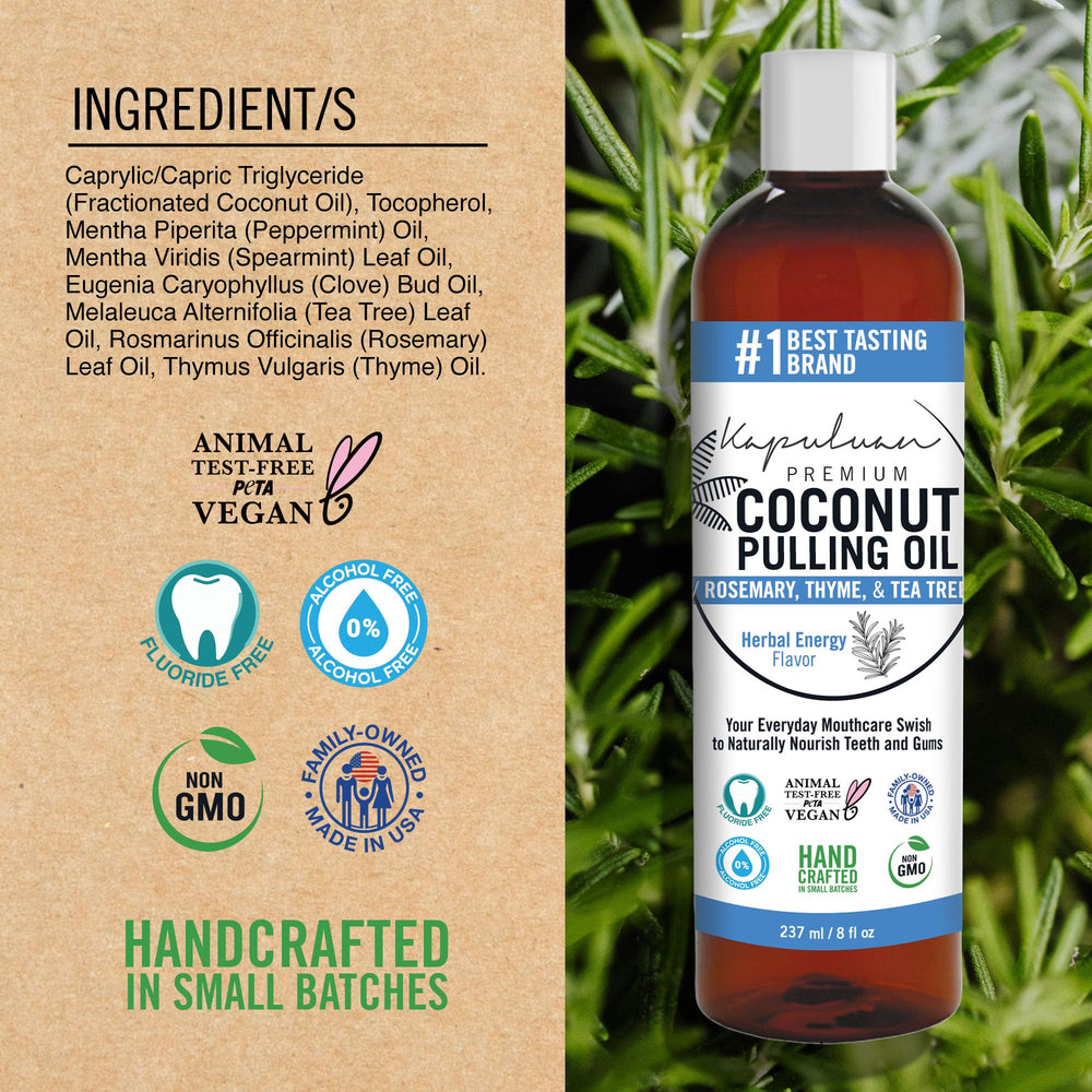 Healthy smile with natural oral care product