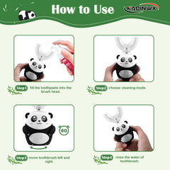 KAQINWX Kids U Shaped toothbrush three cleaning modes