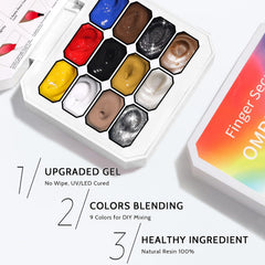Karroy ombre painting gel for vibrant gradients and smooth blending