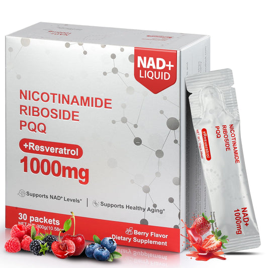 Kaseano NAD liposomal liquid packets package