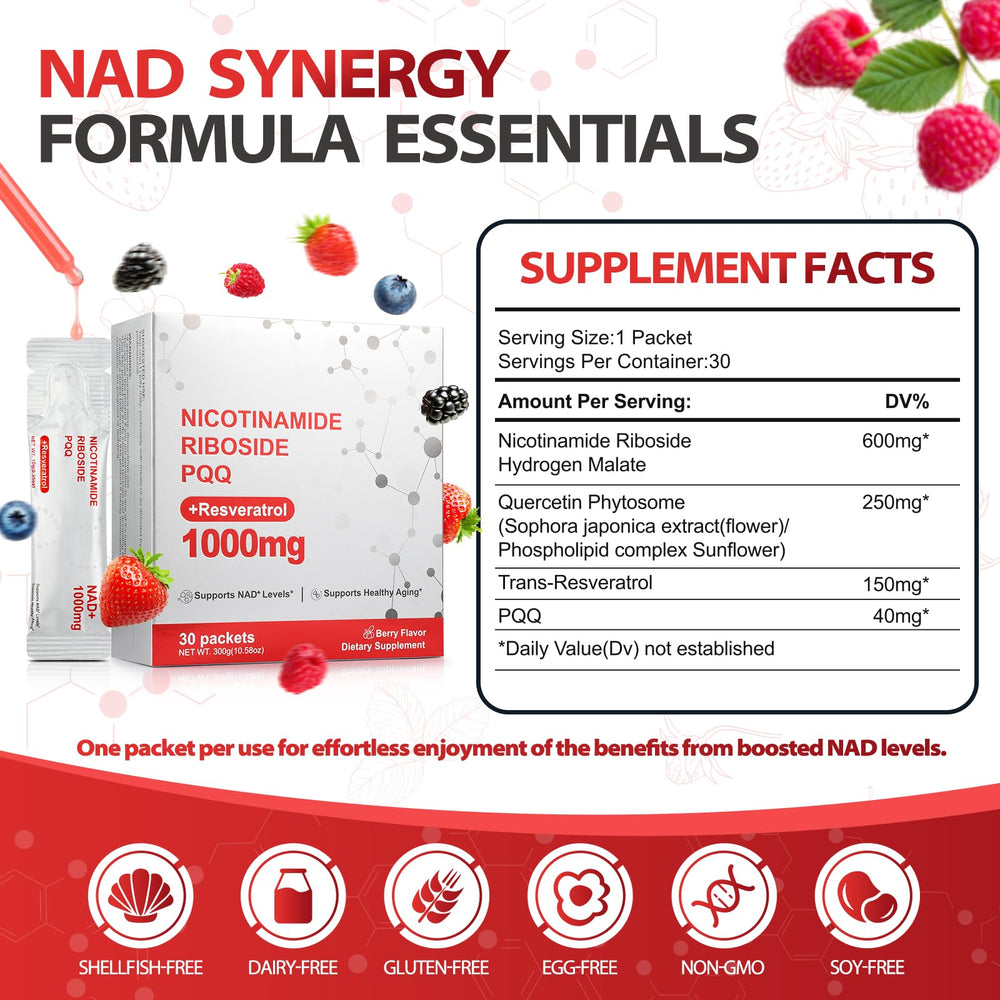 Kaseano NAD supplement bottle label