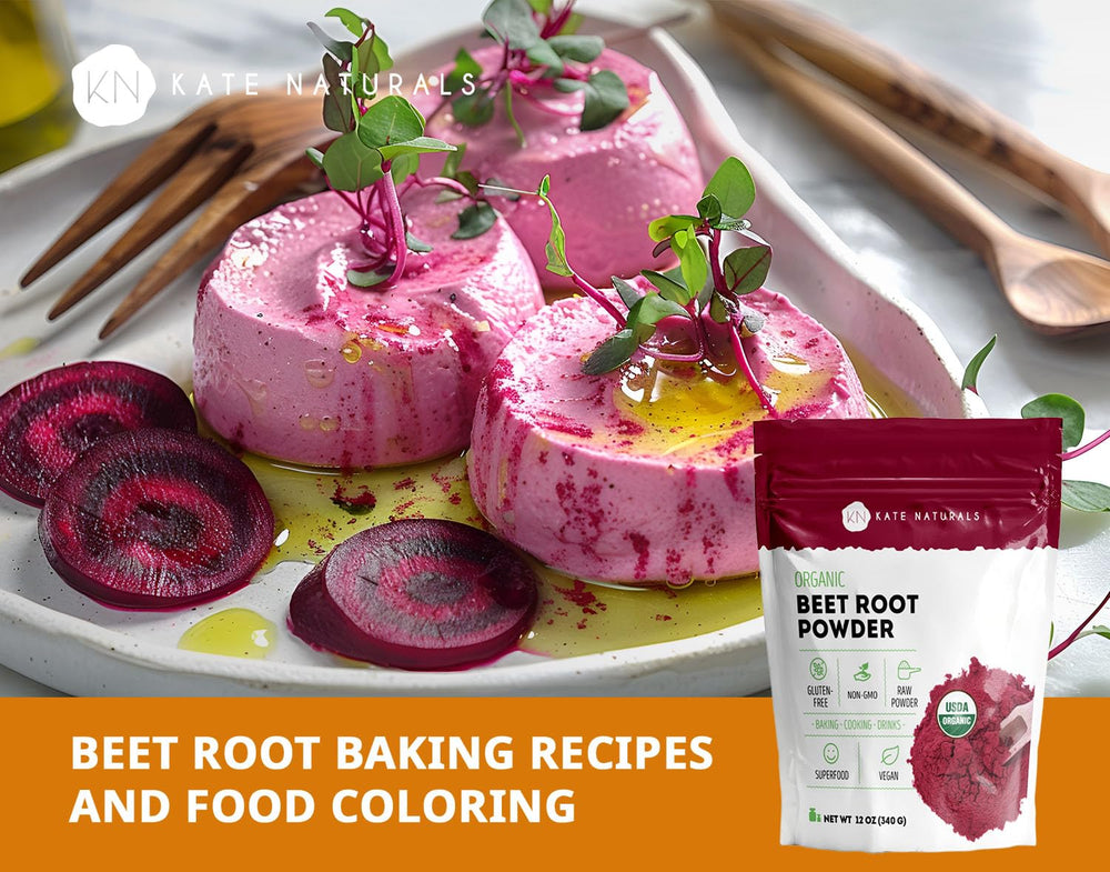 Natural red color from beet root powder in baked goods
