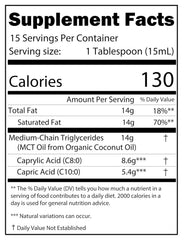 MCT oil used on skin for moisturizing