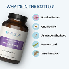 Kava, ashwagandha and valerian root ingredients