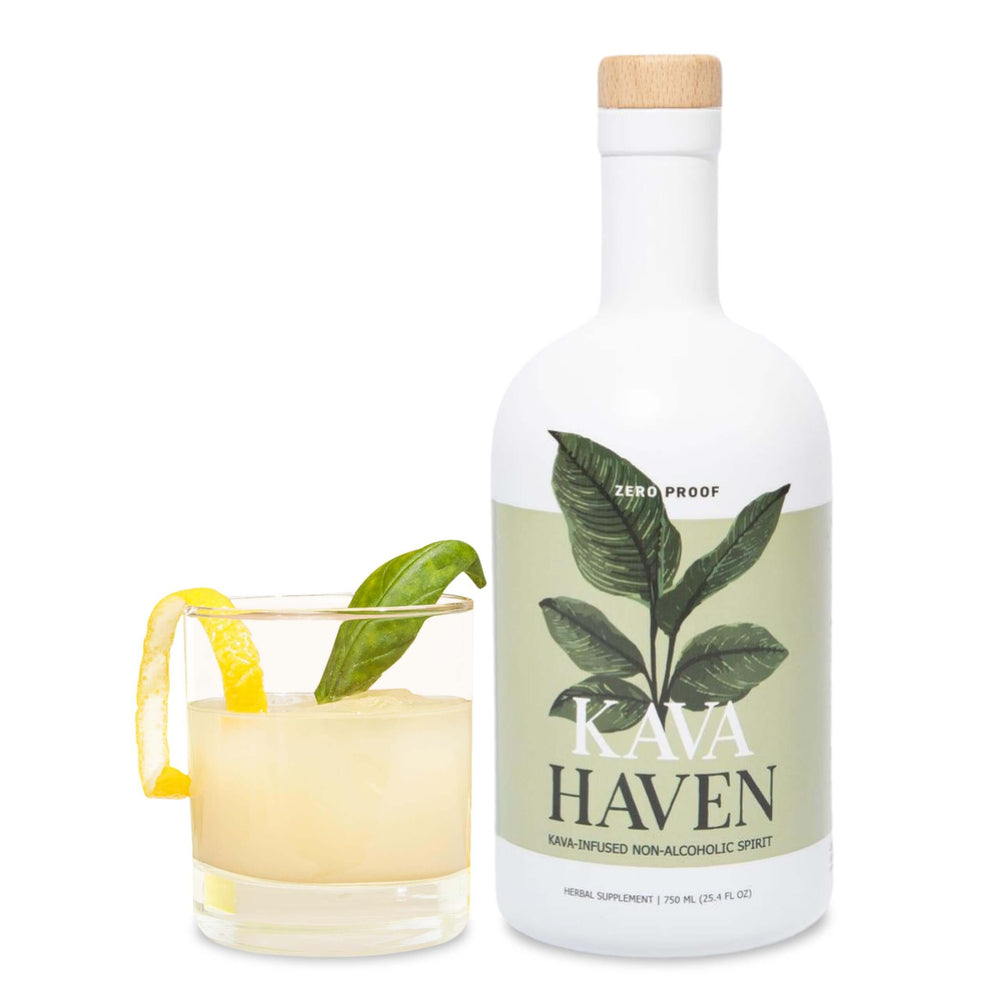 Kava Haven Non Alcoholic Spirit bottle 750ml lemon ginger zero proof