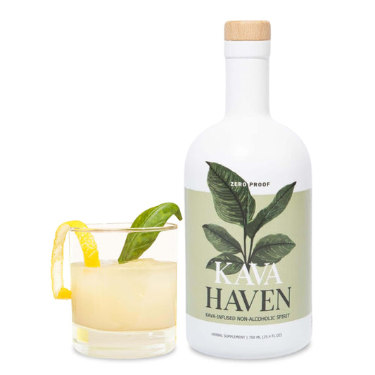 Kava Haven Non Alcoholic Spirit bottle 750ml lemon ginger zero proof
