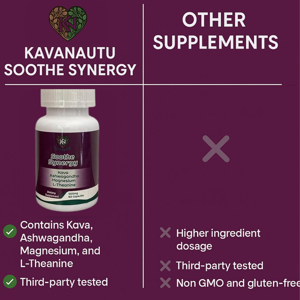 Lifestyle shot promoting daily wellness with Kavanuatu Kava Capsules