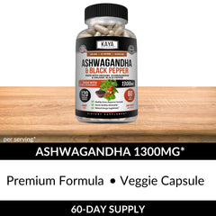 Black pepper extract and ashwagandha ingredients