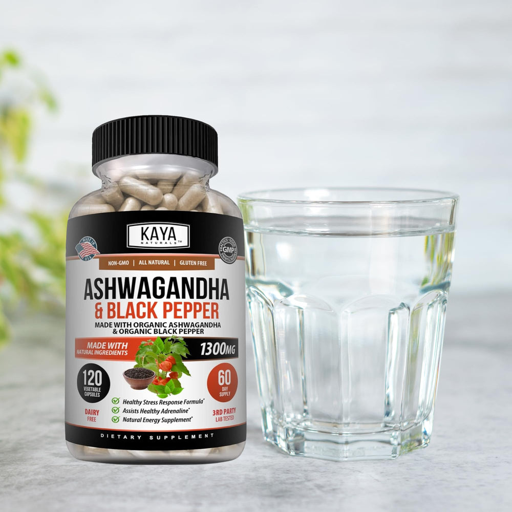 Two Kaya Naturals Ashwagandha packs (pack of 2)