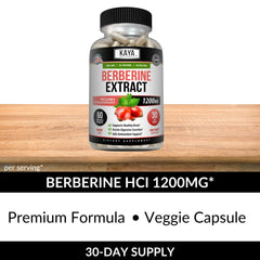 Close-up of Berberine HCL capsules