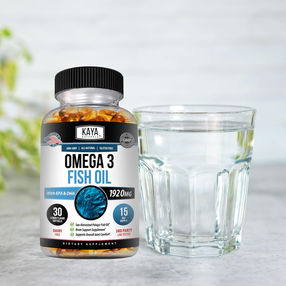 Molecular distillation symbol with Omega-3 label
