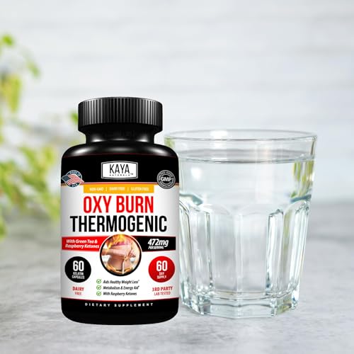 Oxy Burn bottle with measuring scoop