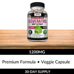 Per pack information note for Kaya Naturals Resveratrol