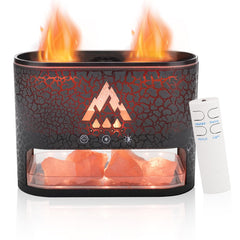 KCKJ essential oil diffuser 250ml flame mode, warm ambient light and even mist