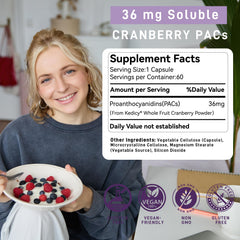 New England whole fruit cranberry powder used in Kedicy pills
