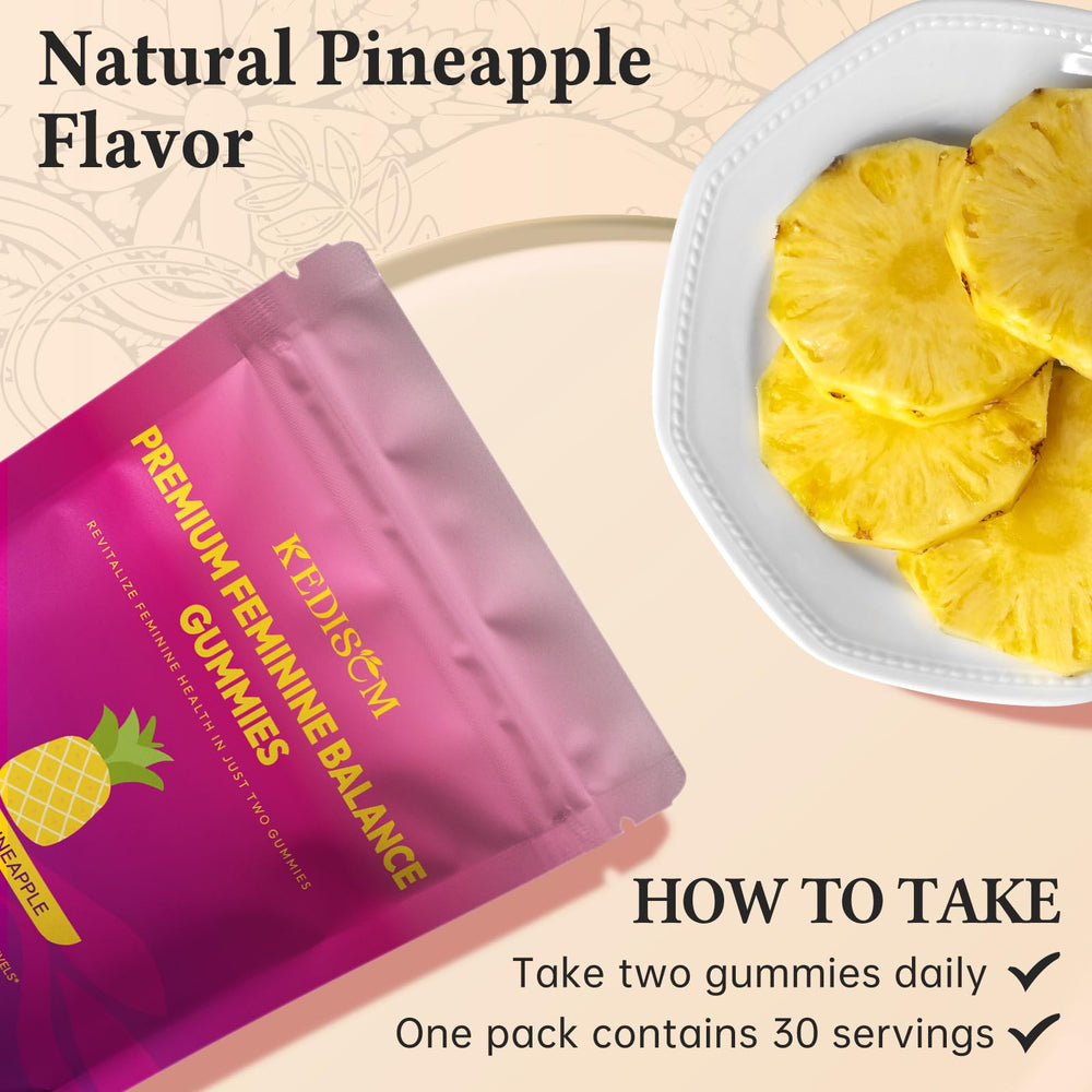 Packshot of KEDISOM Premium Feminine Balance Gummies
