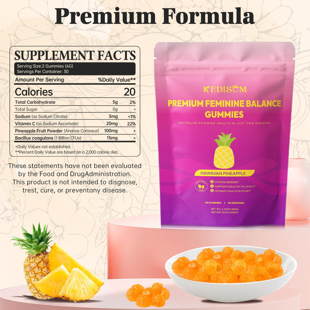 Vegan and gluten-free formula for feminine health