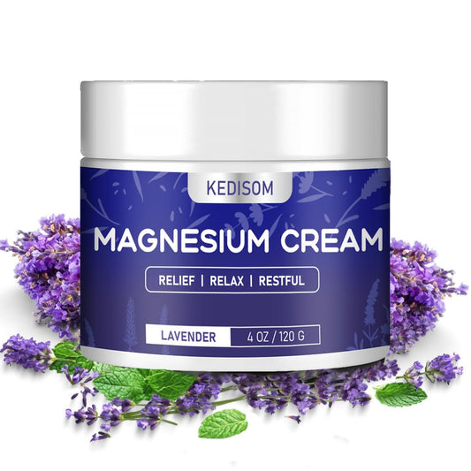 KEDISOM Magnesium Cream for Sleep bottle with lavender scent