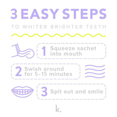 14-day supply of Morning Mint oil pulling sachets for travel or daily use