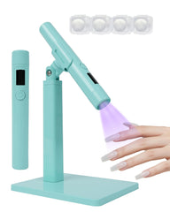 KeepTwenty Mini UV Light cures base coats quickly and evenly.