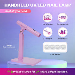 Keep Twenty rotating-stand-nail-lamp supports flexible, precise curing angles