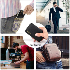 Keiby Citom black leather case showcasing premium design and organization