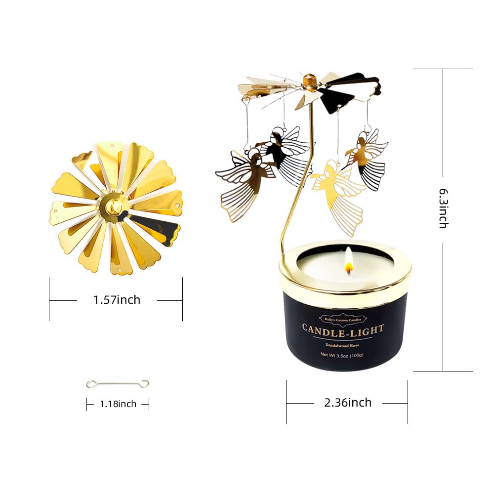 Lifestyle image showing the candle in a cozy evening setting
