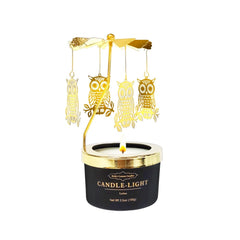 Exquisite black gift box with gold text and rotating blades