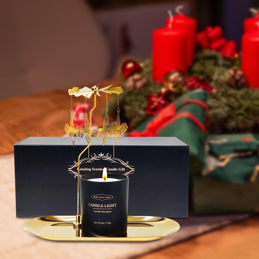 Gift-ready packaging featuring black box with gold lettering