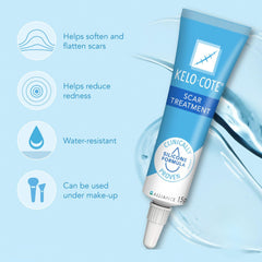 KELO-COTE scar-improvement-softening-redness hints at flatter, calmer scars.