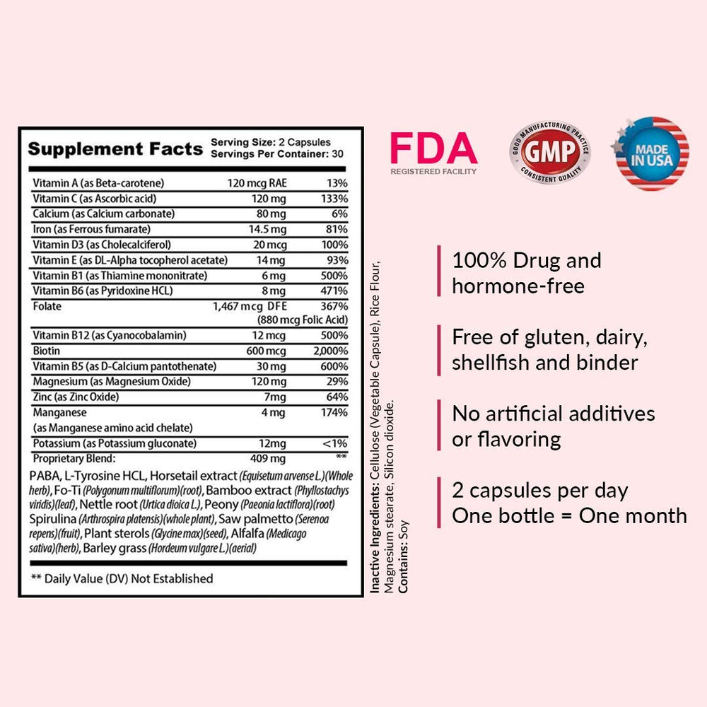 Saw Palmetto and natural ingredients used in Kerotin vitamins