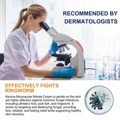 Kerova antifungal cream tube for convenient daily application and quick soothing