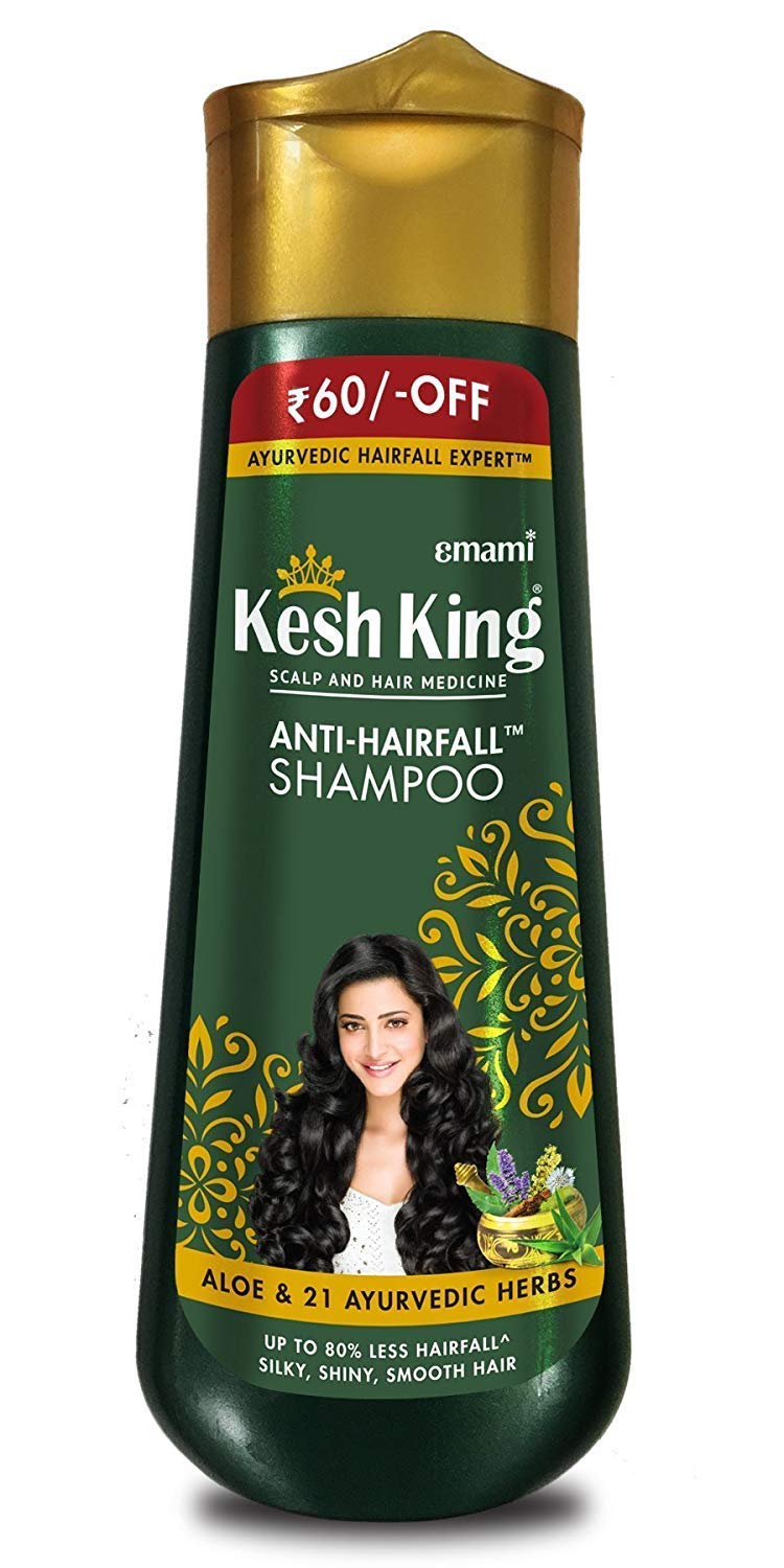 Kesh King Ayurvedic Hair Care Combo Pack packaging with bottles
