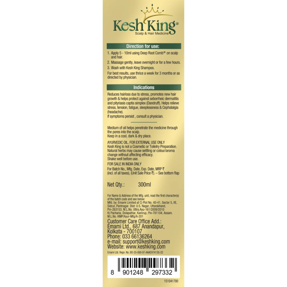 Kesh King helps reduce dandruff and greying