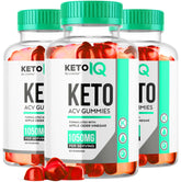 Keto IQ ACV Gummies bottle front view with 180 gummies