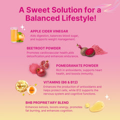 Label showing added vitamin B12 on Keto ACV Gummies