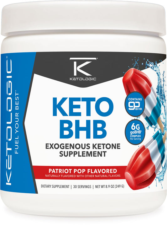 Ketologic Keto BHB Patriot Pop bottle – front view
