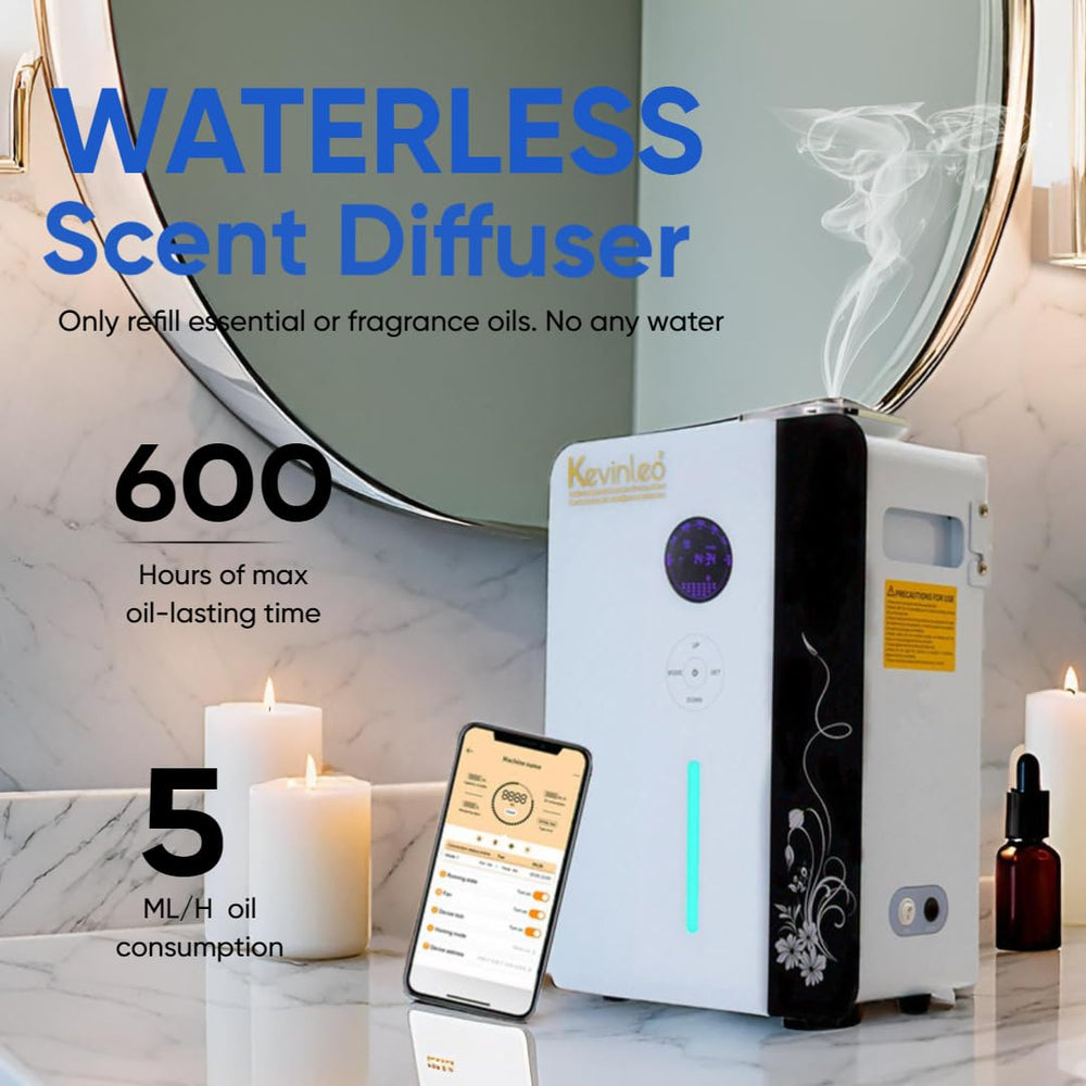 Kevinleo 800ml bottle diffuser shown for long-lasting fragrance in large spaces.