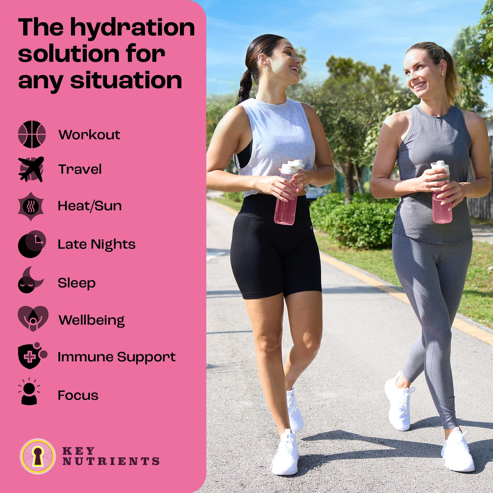 Travel-friendly hydration powder packets for on-the-go