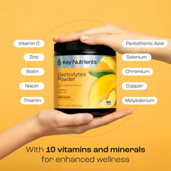 KEY NUTRIENTS endurance energy drink mix dissolving in cold water for workouts