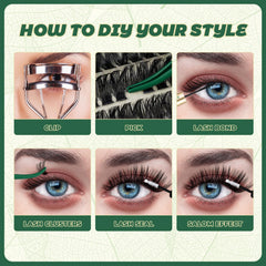 Beginner-friendly KEYYOU clusters simplify creating cat-eye or doll-eye styles.