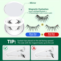 KEYYOU mirrored storage case protects lashes between wears